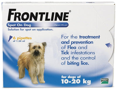 Frontline Spot On Med Dog 10-20kg 6 Pipettes