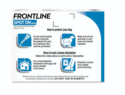 Frontline Spot On Sml Dog 0-10kg 3 Pipettes