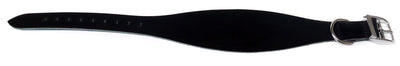 Heritage Leather Greyhound Collar Black 35-48cm Sz 4-5