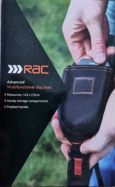 RAC Advanced Nylon Dog Lead - Phone Holder 25mm X142cm