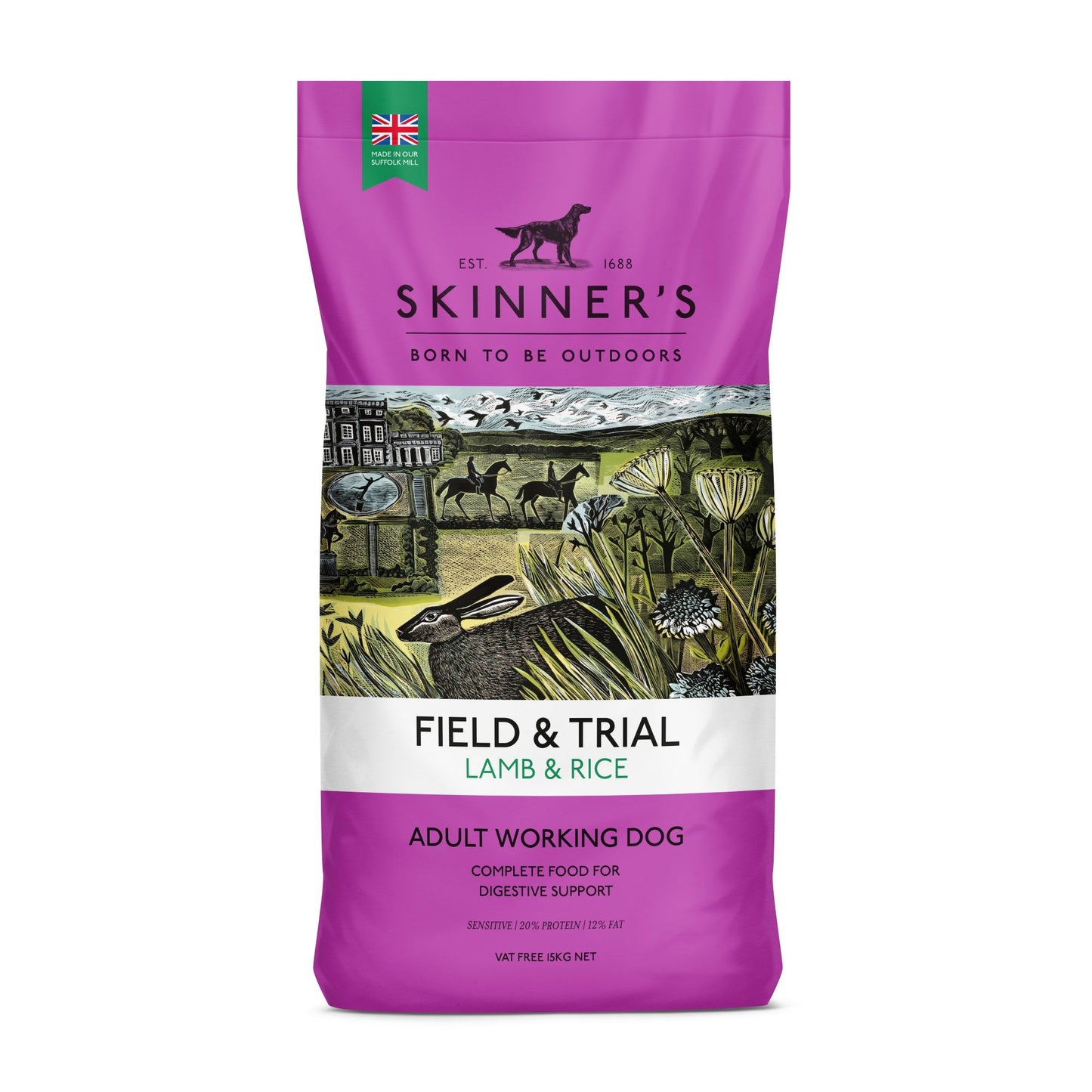 Skinners Field & Trial Lamb And Rice 15kg