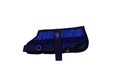Cooling Dog Coat & Bag Navy Med 16"