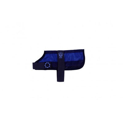 Cooling Dog Coat & Bag Navy Lge 20"