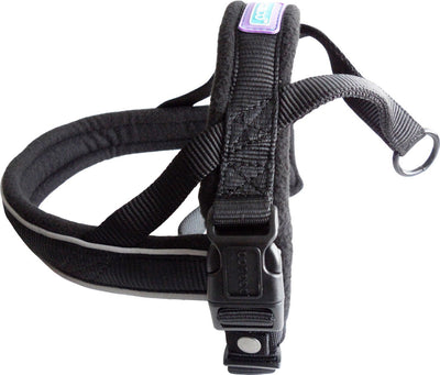 Dog&Co Nylon Norwegian Harness Reflective Pad Black XLge