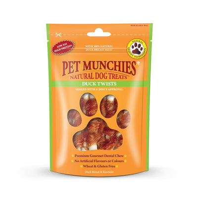 Pet Munchies Duck Twists 80g