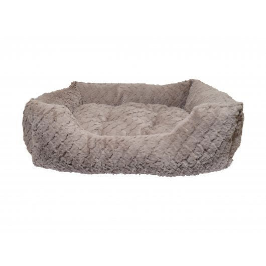 40 Winks Square Bed Grey & Pink 46x36cm