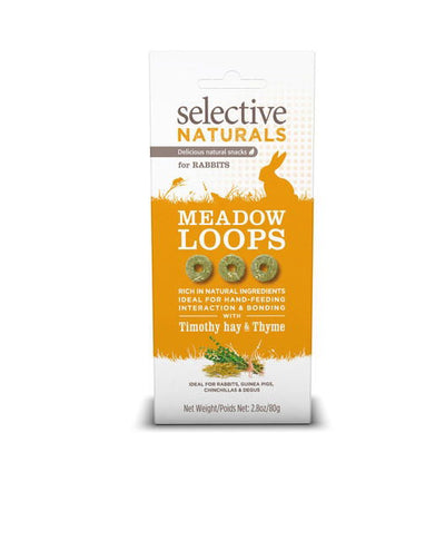 Naturals Meadow Loops Rabbits - Timothy Hay&Thyme 80g