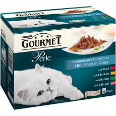 Gourmet Perle Adult Cat Mini Fillets Connoisseurs 12x85g