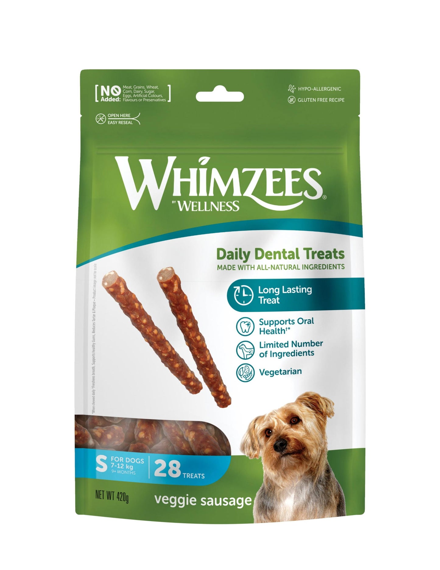 Whimzees Veggie Sausages Small 28pk
