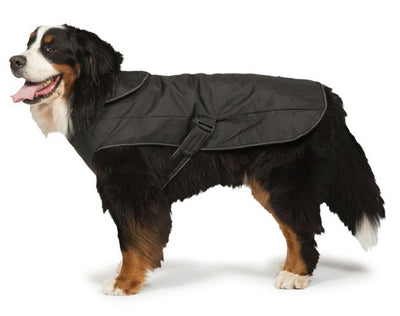 2 In 1 Ultimate Black Harness dog Coat 65cm