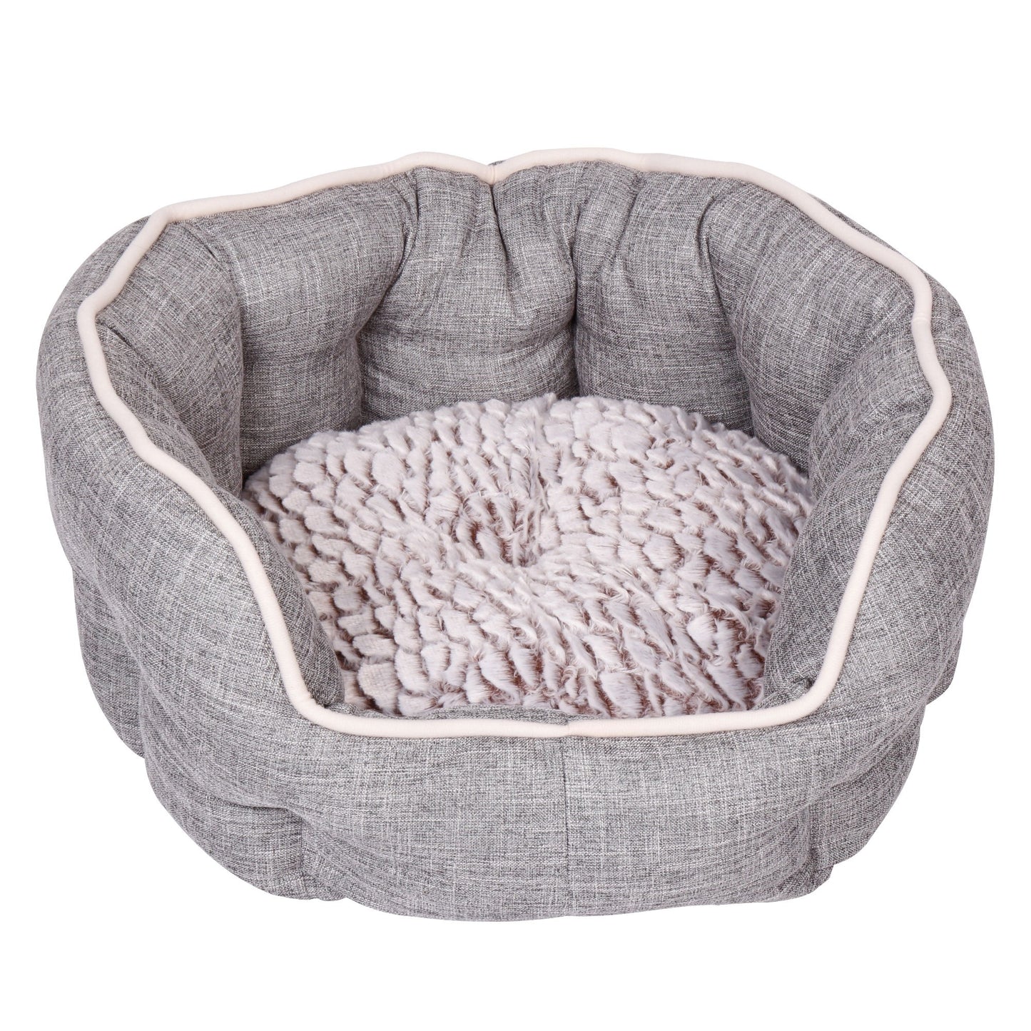 Dream Paws Cosy Bed Small/Medium Grey