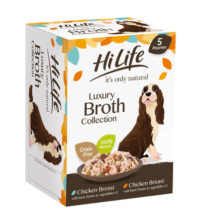 Hilife It's Only Natural Pch Mpk Broth Collection 5 X 100g