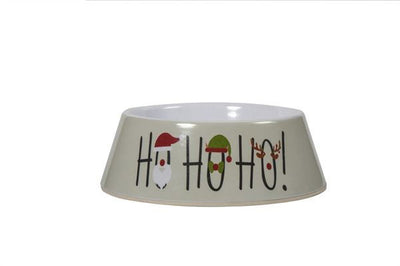 Festive Ho-ho-ho Dog Bowl