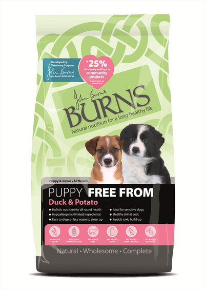 Burns Puppy Free From Duck & Potato 2kg