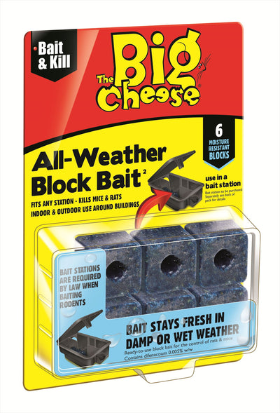 The Big Cheese All Weather Block Bait Pk6
