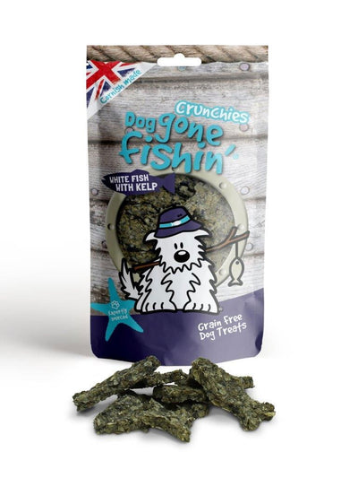 Dog Gone Fishin' White Fish With Kelp Crunchies 75g
