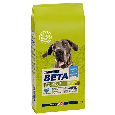 Beta Adult Large Breed Dry Dog Food With Turkey 14kg