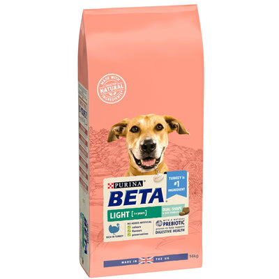 Beta Adult Light Dry Dog Food With Turkey 14kg