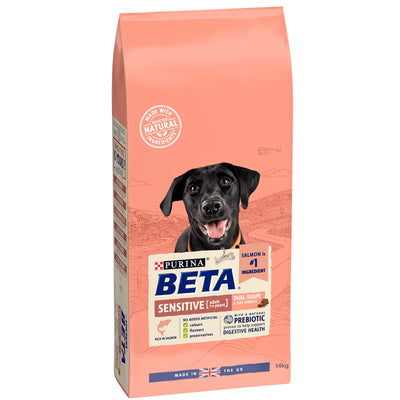 Beta Adult Sensitive Dry Dog Food With Salmon 14kg