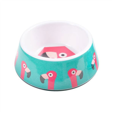 Ministry Of Pets Melamine Non-Slip Bowl Flamingo Large 480ml