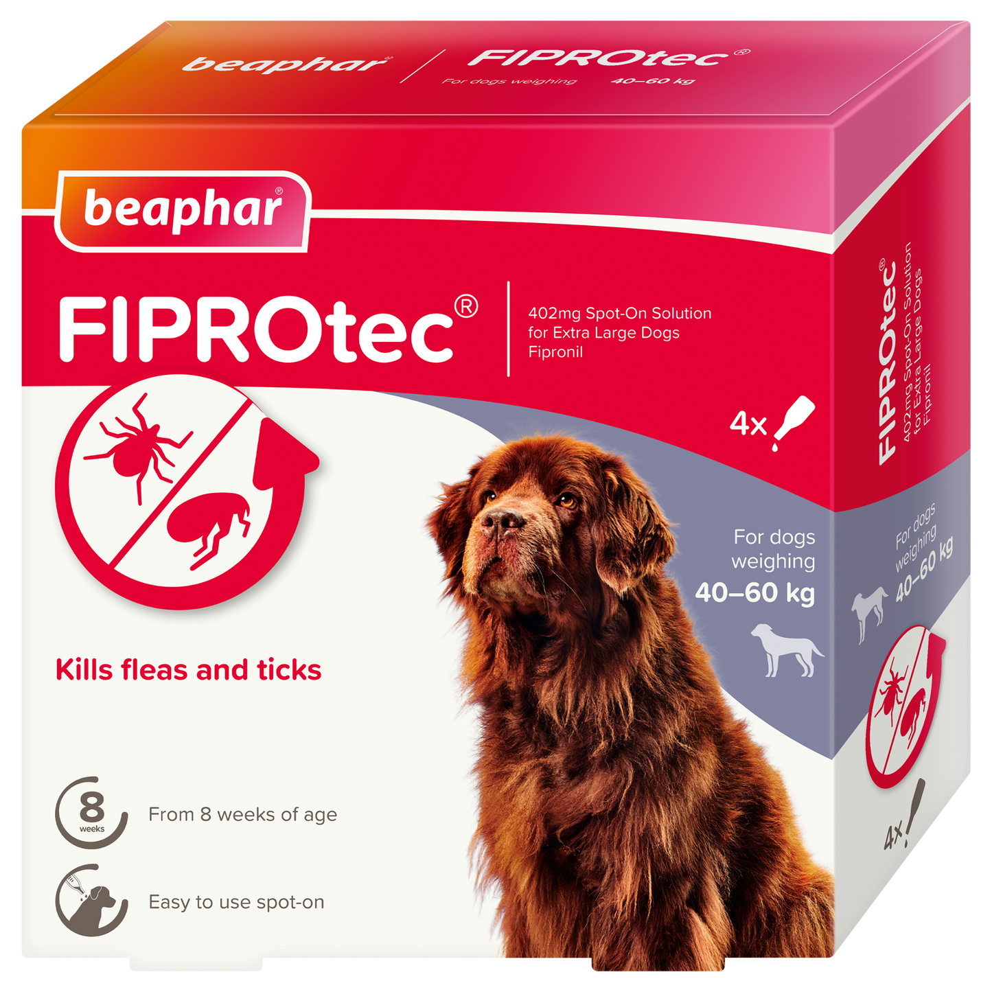 Fiprotec Spot On Extra Large Dog 4 Pipette