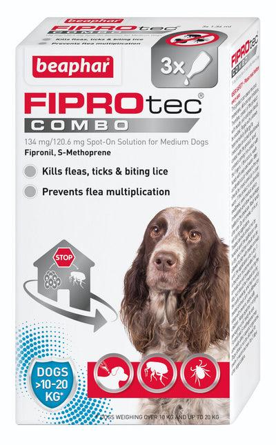 New Fiprotec Combo Medium Dog 3 Pipette