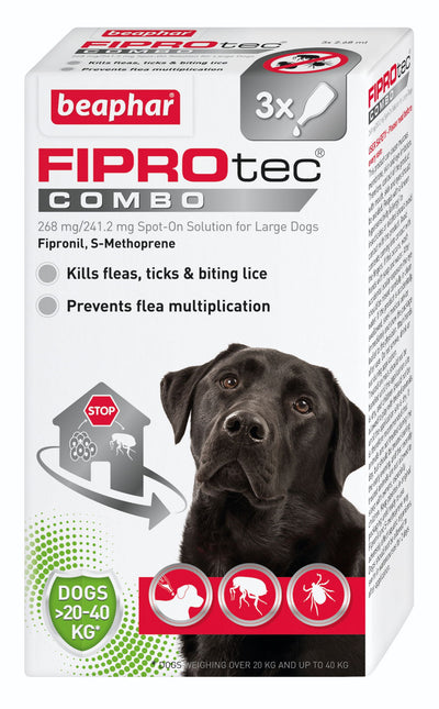 New Fiprotec Combo Large Dog 3 Pipette