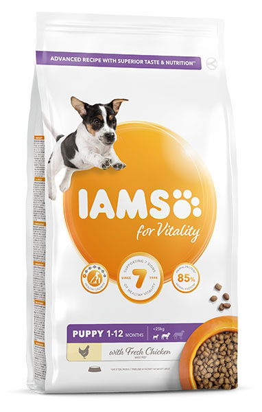 Iams Vitality Pup Sml & Medium Dog With Fresh Chicken 2kg