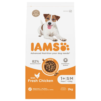 Iams Vitality Adt Sml & Medium Dog With Fresh Chicken 2kg