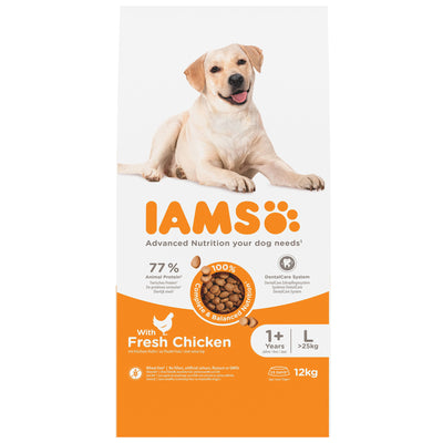 Iams Vitality Adult Large Dog With Fresh Chicken 12kg