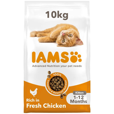 Iams Vitality Kitten Food With Fresh Chicken 10kg