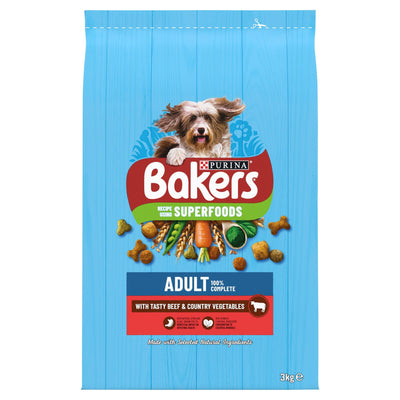 Bakers Adult Rich In Beef With Country Veg 3kg