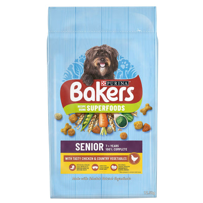 Bakers Senior Rich In Chicken With Country Veg 12.5kg