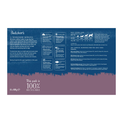 Butcher's Recipes In Jelly Dog Food Cans 18x400g