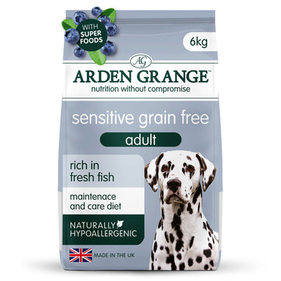 Arden Grange Sensitive Adt Ocean White Fish & Potato 6kg