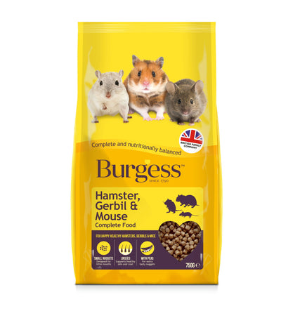 Burgess Hamster Gerbil & Mouse Nugget 750g