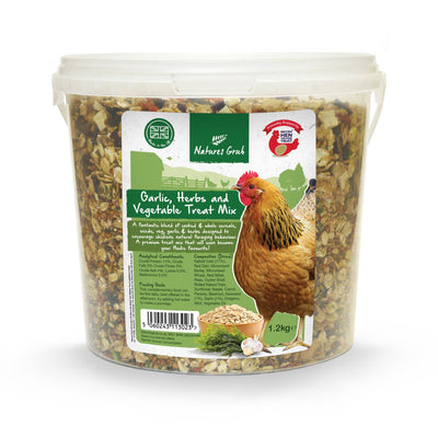 Natures Grub Garlic Herbs & Vegetable Treat Mix 1.2kg