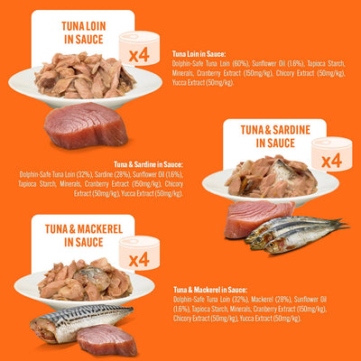 It's Only Natural Cat Lux Fish Selection 12x70g