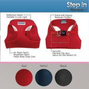 Viva Nylon Step In Comfort Mesh Harness Red Medium