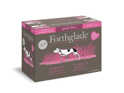 Forthglade Adt GF Multicase Grmet Comp Turkey Duck 6x395g