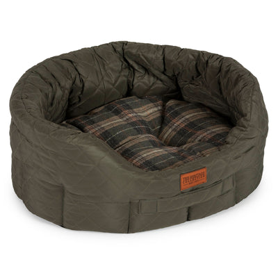 Heritage Quilted Oval Beds Green Nest 3