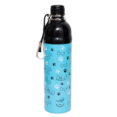 Lick 'n Flow Pet Water Bottle Navy Friend 750ml