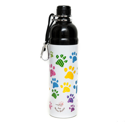 Lick 'n Flow Pet Water Bottle Paws 750ml