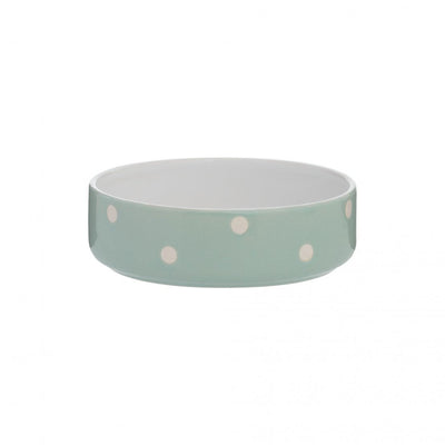 Mason Cash Polka Dot Pet Bowl Sage 13cm