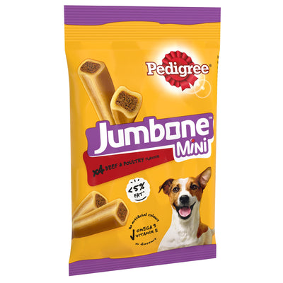 PEDIGREE Jumbone Mini Adult Small Dog Treats Beef & Poultry 4 Chews 160g