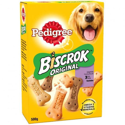 PEDIGREE Biscrok Adult Dog Treats Multi Mix Biscuits 500g