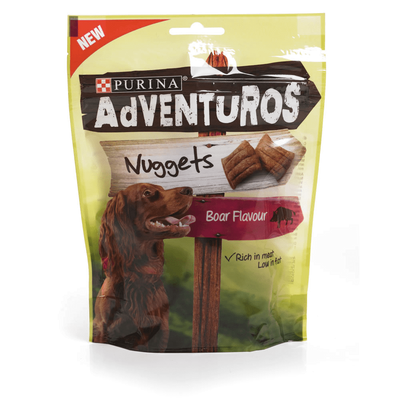 Adventuros Nuggets Dog Treats Boar Flavour 90g
