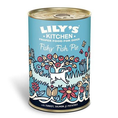 Lily's Kitchen Wet Dog Tin Fishy Fish Pie 400g