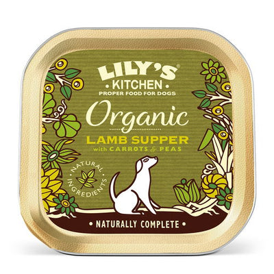 Lily's Kitchen Wet Dog Tray Organic Lamb Supper 150g