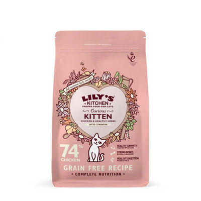 Lily's Kitchen Cat Chicken & White Fish Dry Kitten Food 800g